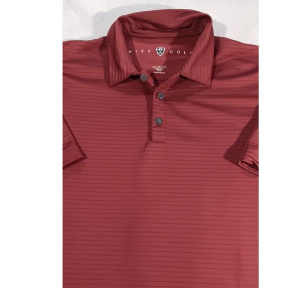 Nike Golf Sphere Dry Polo Shirt Large Red Performance Dri-Fit Taiwan tiget woods - Picture 2 of 7
